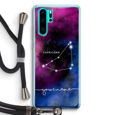 Sterrenbeeld - Donker: Huawei P30 Pro Transparant Hoesje met koord