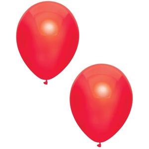 Feest ballonnen - metallic rood - 10x stuks - 30 cm - verjaardag versiering