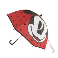 Disney Mickey Mouse paraplu - rood - D71 cm - voor kinderen   -
