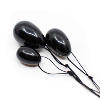 Yoni Ei Set Obsidiaan - set van 3