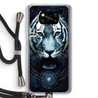 Darkness Tiger: Xiaomi Poco X3 NFC Transparant Hoesje met koord Darkness Tiger: Xiaomi Poco X3 NFC Transparant Hoesje met koord