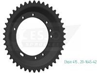 ESJOT achtertandwiel "1645" chain wheel 415 42z steel silver