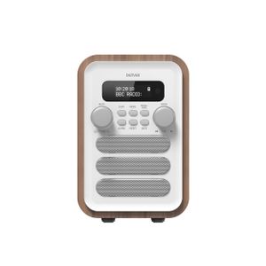 Denver DAB-48WHITE radio Persoonlijk Digitaal Wit, Hout