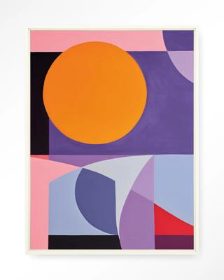 Urban Cotton Wandkleed 'Repulsive' 145 x 190cm in Floating Frame - off white