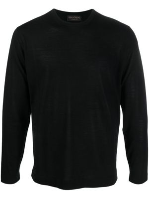 Dell'oglio pull en maille fine à col rond - Noir