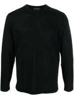 Dell'oglio pull en maille fine à col rond - Noir