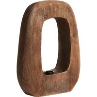 Tafellamp 33x10x40 cm Kelafo hout chocolade bruin
