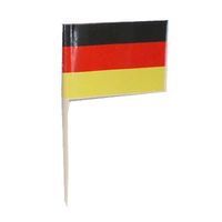 Duitsland vlaggetjes prikkers 150x stuks - Cocktailprikkers