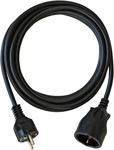 Brennenstuhl Kunststof-Kabel Zwart 3M H05Vv-F 3G1,5 - 1162180