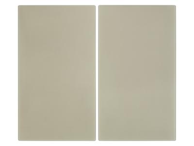 LIVARNO home Glazen afdekplaten voor kookplaat, 2 stuks (Beige)