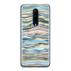 Watercolor Agate: OnePlus 7 Pro Transparant Hoesje