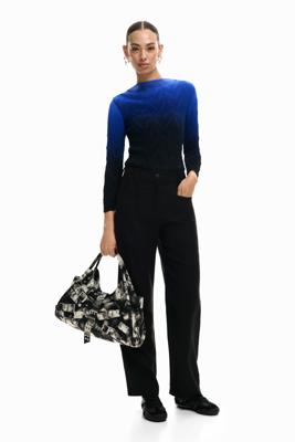 Rechte broek met zakken - BLACK - XL Rechte broek met zakken - BLACK - XL