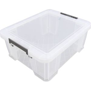 Allstore Opbergbox - 24 liter - Transparant - 48 x 38 x 19 cm - Opbergbox