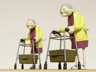 Racing Grannies (Set van 2)