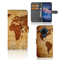 Nokia 5.4 Flip Cover Wereldkaart