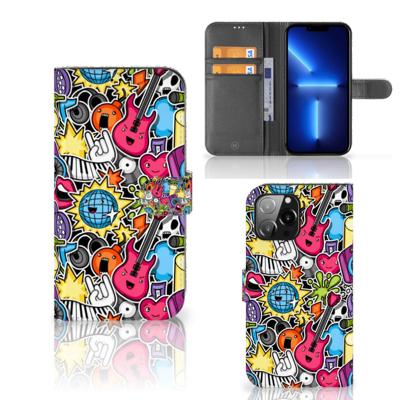 iPhone 13 Pro Max | Wallet Case | met Pasjes | Punk Rock