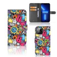 iPhone 13 Pro Max | Wallet Case | met Pasjes | Punk Rock