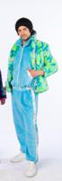 Pluche Jas Groen/Blauw/Geel Premium