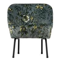 BePureHome Vogue Fauteuil - Fluweel Poppy Grijs