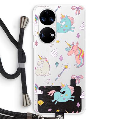 Fantasiewereld: Huawei P50 Transparant Hoesje met koord