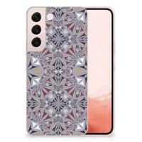 Samsung Galaxy S22 | TPU | Siliconen hoesje | Flower Tiles Samsung Galaxy S22 | TPU | Siliconen hoesje | Flower Tiles