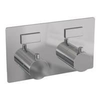 BRAUER Chrome Edition - 2 functies - inbouwthermostaat - met inbouwdeel - drukknoppen - in/afbouwdelen - chroom 5-CE-155