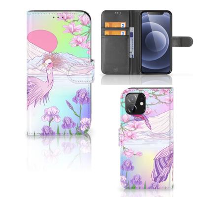iPhone 12 | 12 Pro (6.1") | Telefoonhoesje | Met pasjeshouder | Bird
