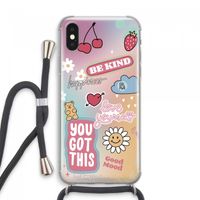 Positivity: iPhone XS Max Transparant Hoesje met koord
