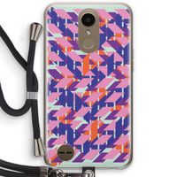 Skew Blush 3: LG K10 (2017) Transparant Hoesje met koord