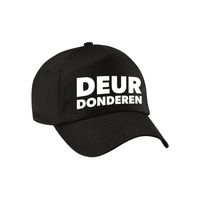 Deur donderen festival pet zwart volwassenen