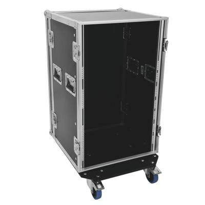 Roadinger Rack Profi 19 inch flightcase 18HE 450 mm diep met wielen