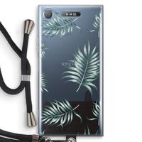 Simple leaves: Sony Xperia XZ1 Transparant Hoesje met koord
