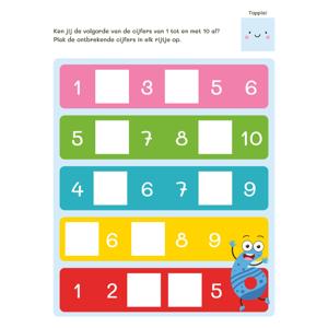Deltas Tellen van 1 tot 10 met stickers (5-6 j.)