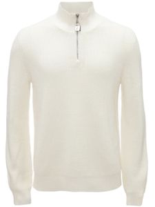 JW Anderson pull Henley à col montant - Blanc