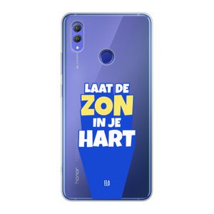 Laat de zon in je hart: Honor Note 10 Transparant Hoesje
