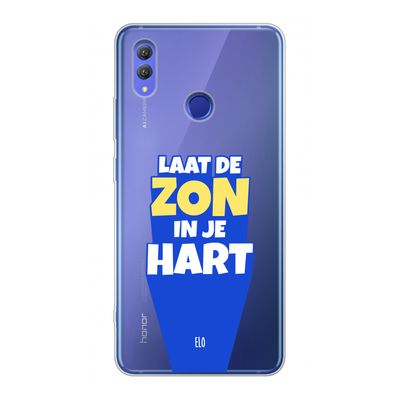 Laat de zon in je hart: Honor Note 10 Transparant Hoesje