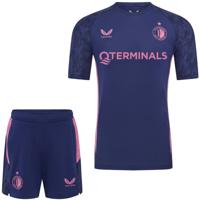 Castore Feyenoord Trainingsset 2025-2026 Kids Donkerblauw Roze