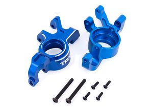 Traxxas - Steering blocks, 6061-T6 aluminum (blue-anodized), left & right (TRX-7836-BLUE)