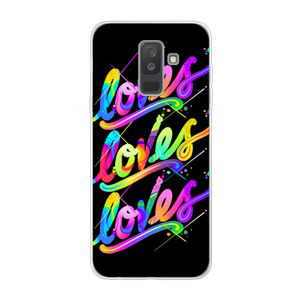 Loves: Samsung Galaxy A6 Plus (2018) Transparant Hoesje