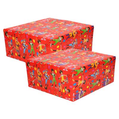 Club van Sinterklaas inpakpapier - 3x - cadeaupapier - rood - 200 x 70 cm - pakjesavond Club van Sinterklaas inpakpapier - 3x - cadeaupapier - rood - 200 x 70 cm - pakjesavond