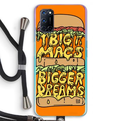 Big Macs Bigger Dreams: Oppo A72 Transparant Hoesje met koord