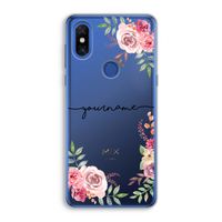 Rozen: Xiaomi Mi Mix 3 Transparant Hoesje