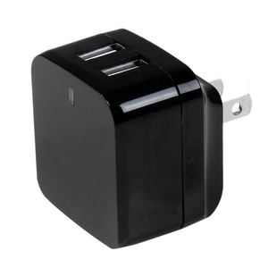 StarTech.com 2-poorts USB-lader hoog vermogen (17 W / 3,4 A) reislader (internationaal) zwart