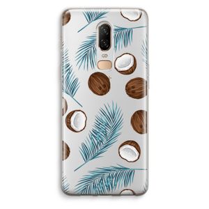 Kokosnoot roze: OnePlus 6 Transparant Hoesje