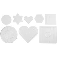 Creativ Company Onderplaat, afm 7-15 cm, medium, helder, 8 stuk/ 1 doos