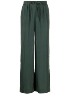 P.A.R.O.S.H. pantalon en soie à taille haute - Vert