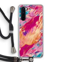Pastel Echoes: OnePlus Nord Transparant Hoesje met koord