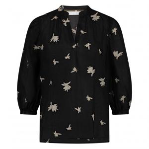 Nukus - Zwart | Dames | Blouse | Zwart | L | regular | Kamst mode