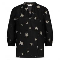 Nukus - Zwart | Dames | Blouse | Zwart | L | regular | Kamst mode