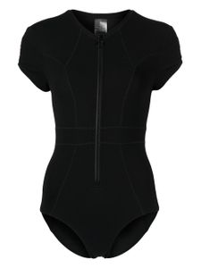 Duskii maillot de bain nervuré à mancherons - Noir